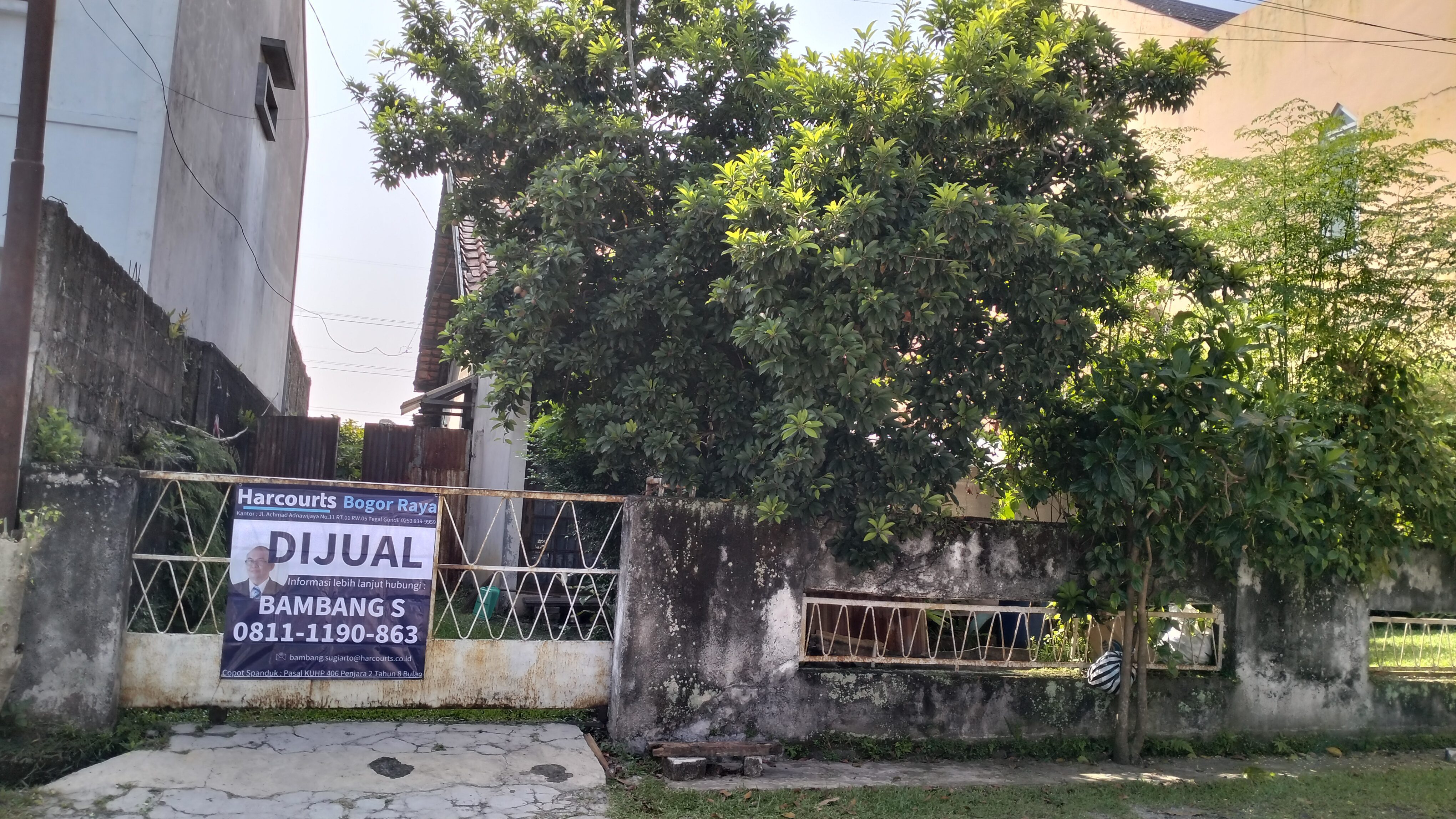 DIJUAL RUMAH 324-100 JL. PANGERET TEGAL GUNDIL BOGOR UTARA
