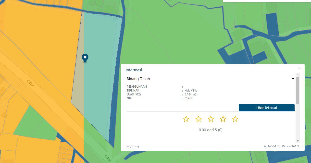 DIJUAL KAVLING 4.100 METER PERSEGI JL. RAYA CIFOR BOGOR BARAT