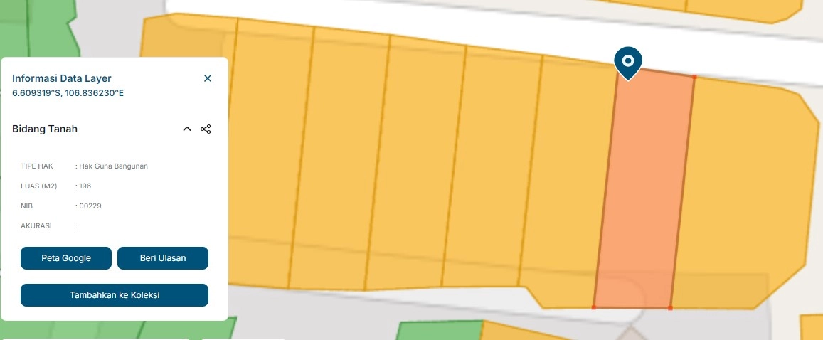 DIJUAL KAVLING 196 METER PERSEGI GOLF ESTATE DANAU BOGOR RAYA CLUSTER ANYELIR - Foto 2