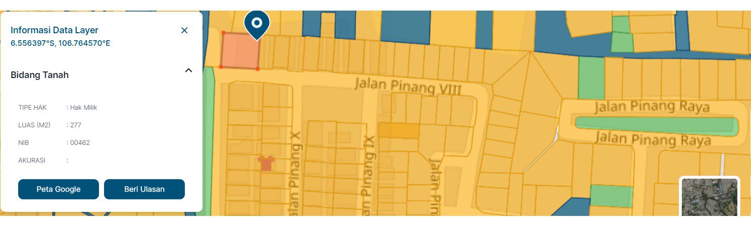 DIJUAL RUMAH MINIMALIS DUA KAMAR TIDUR 634-56 JL. PINANG VIII PERUMAHAN TAMAN YASMIN SEKTOR 6 BOGOR - Foto 2