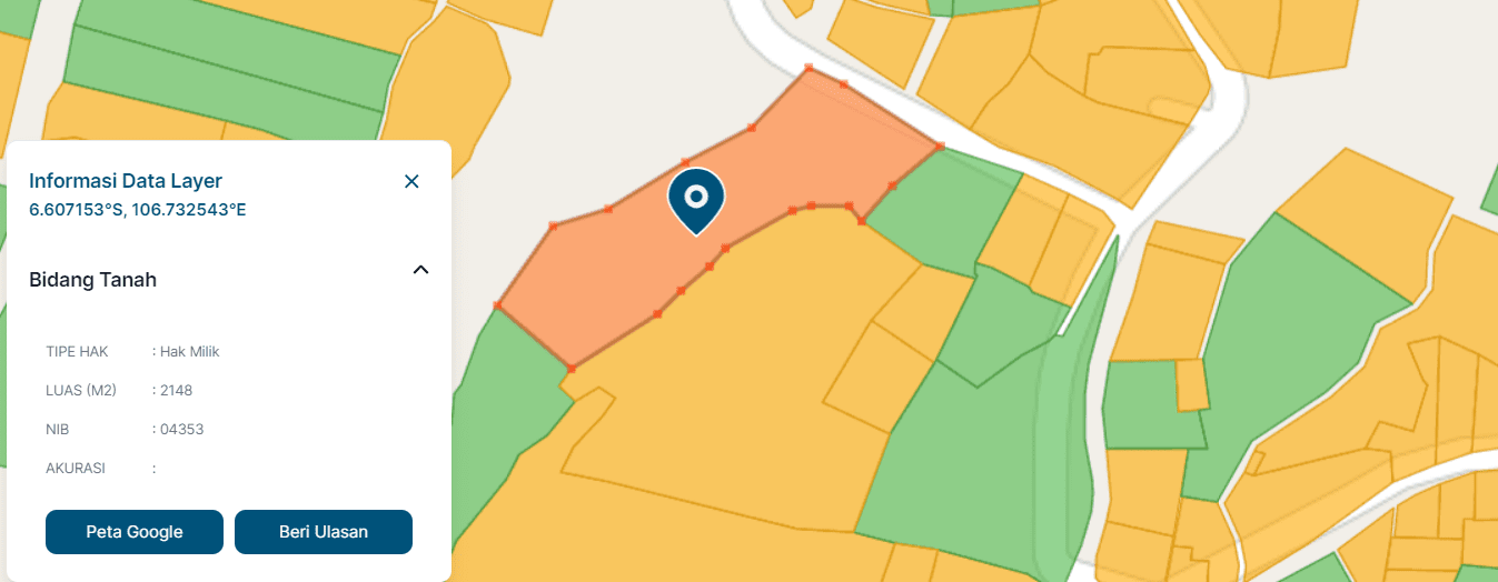 DIJUAL KAVLING 2.173 METER PERSEGI SUKAWENING DRAMAGA KABUPATEN BOGOR - Foto 2