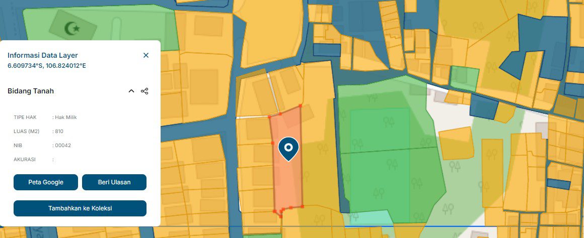 DIJUAL KAVLING 1.821 METER PERSEGI PERUMAHAN BARANANGSIANG INDAH BOGOR TIMUR - Foto 3