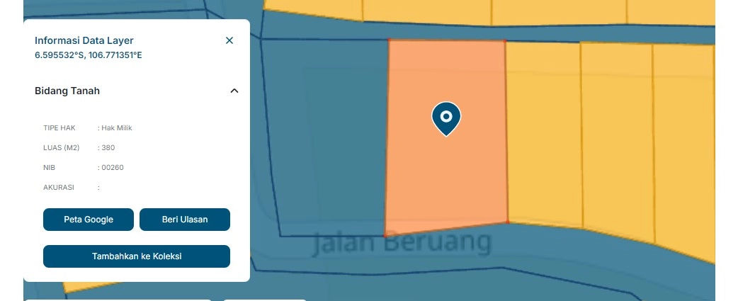 DIJUAL KAVLING 369 METER PERSEGI KOMPLEKS KEHUTANAN SELAKOPI PASIRMULYA BOGOR BARAT - Foto 2