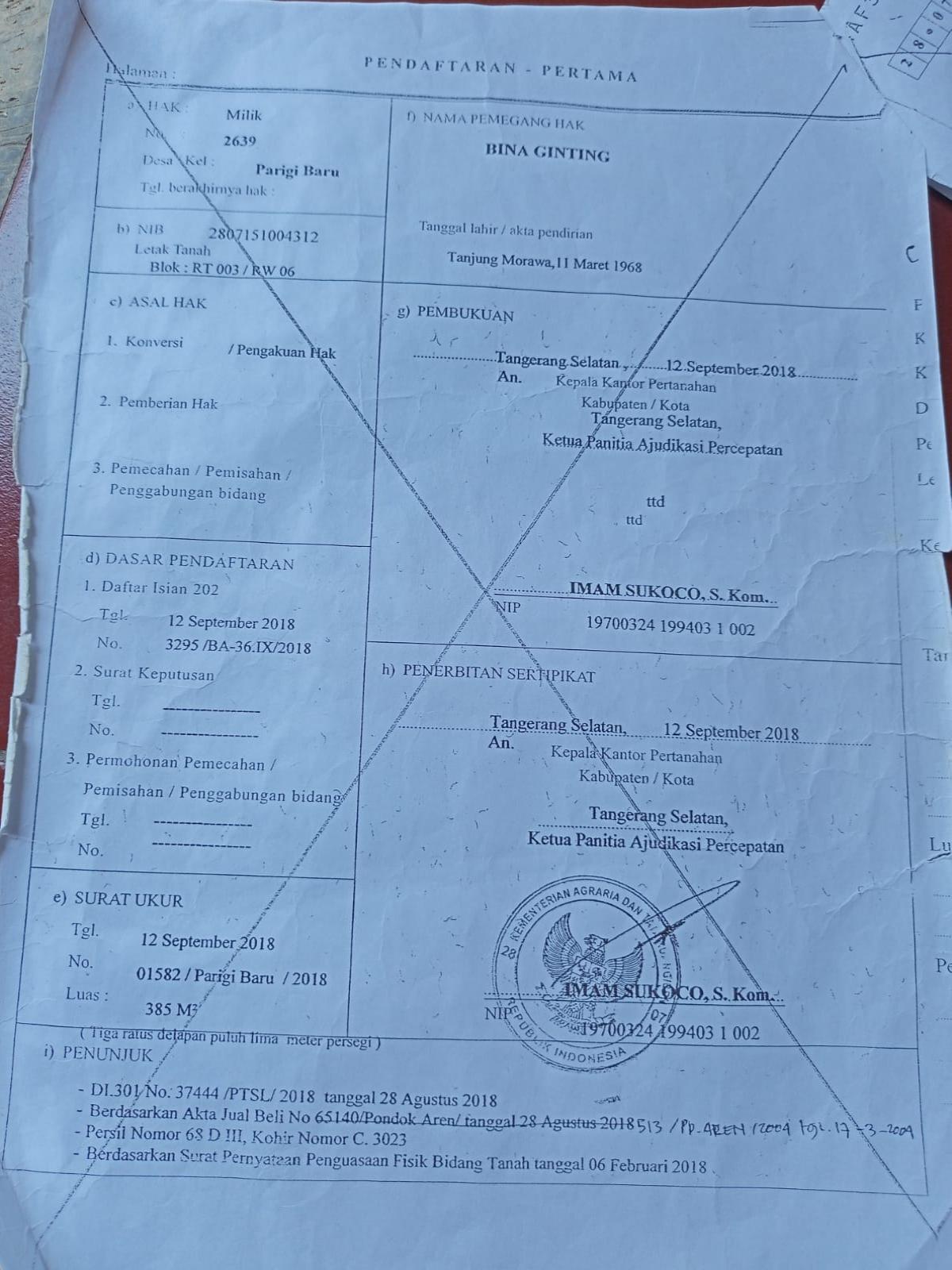 Dijual kavling daerah Parigi Baru Pondok Aren Tangerang Selatan - Foto 8