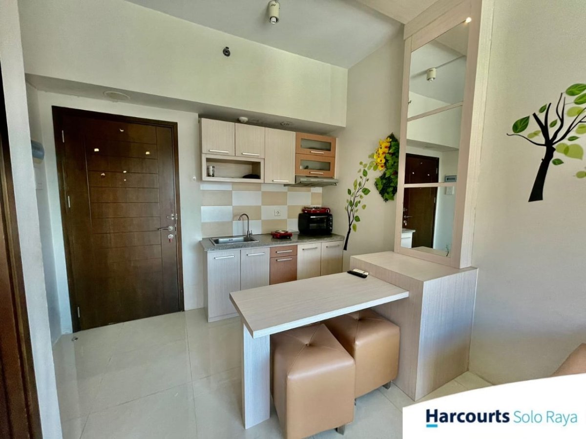 Disewakan Apartemen Solo Paragon Type 1 Bedroom, Terhubung Dengan Shoping Mall & Hotel di Solo - Foto 3