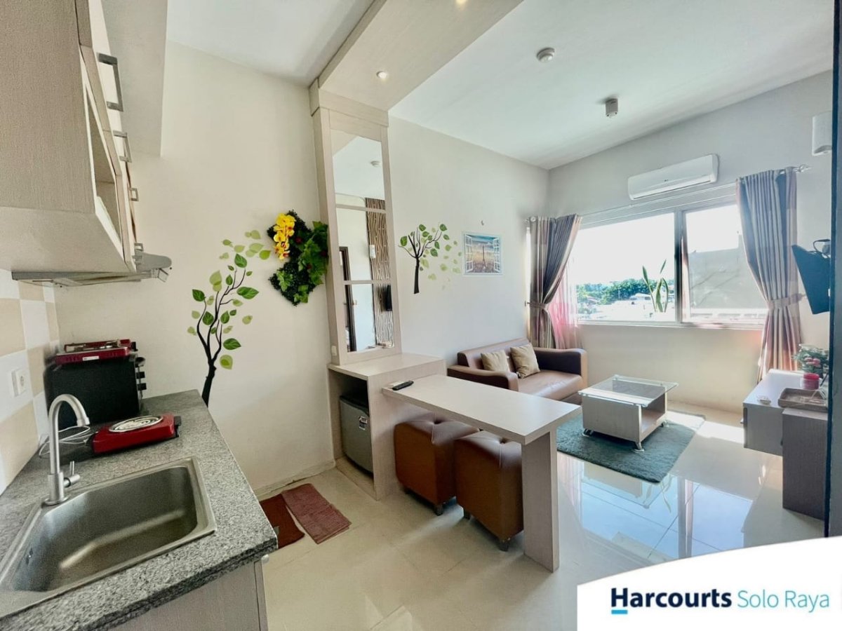 Disewakan Apartemen Solo Paragon Type 1 Bedroom, Terhubung Dengan Shoping Mall & Hotel di Solo - Foto 6