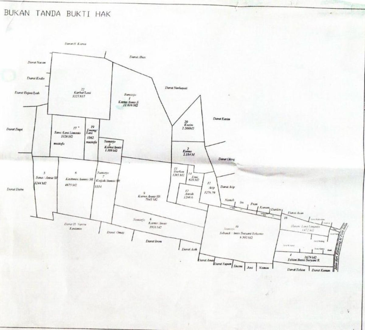 Dijual Lahan 7.3 ha Di Karawang Barat