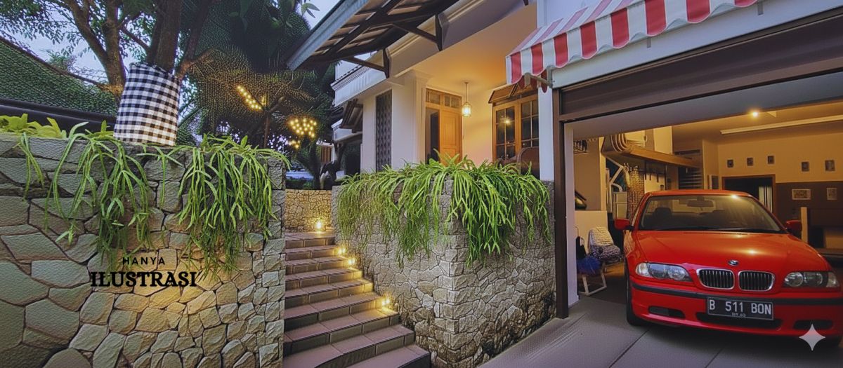 JUAL CEPAT, RUMAH HOEK LUAS, LT 440 M2, BUKIT CINERE INDAH, DEPOK - Foto 7