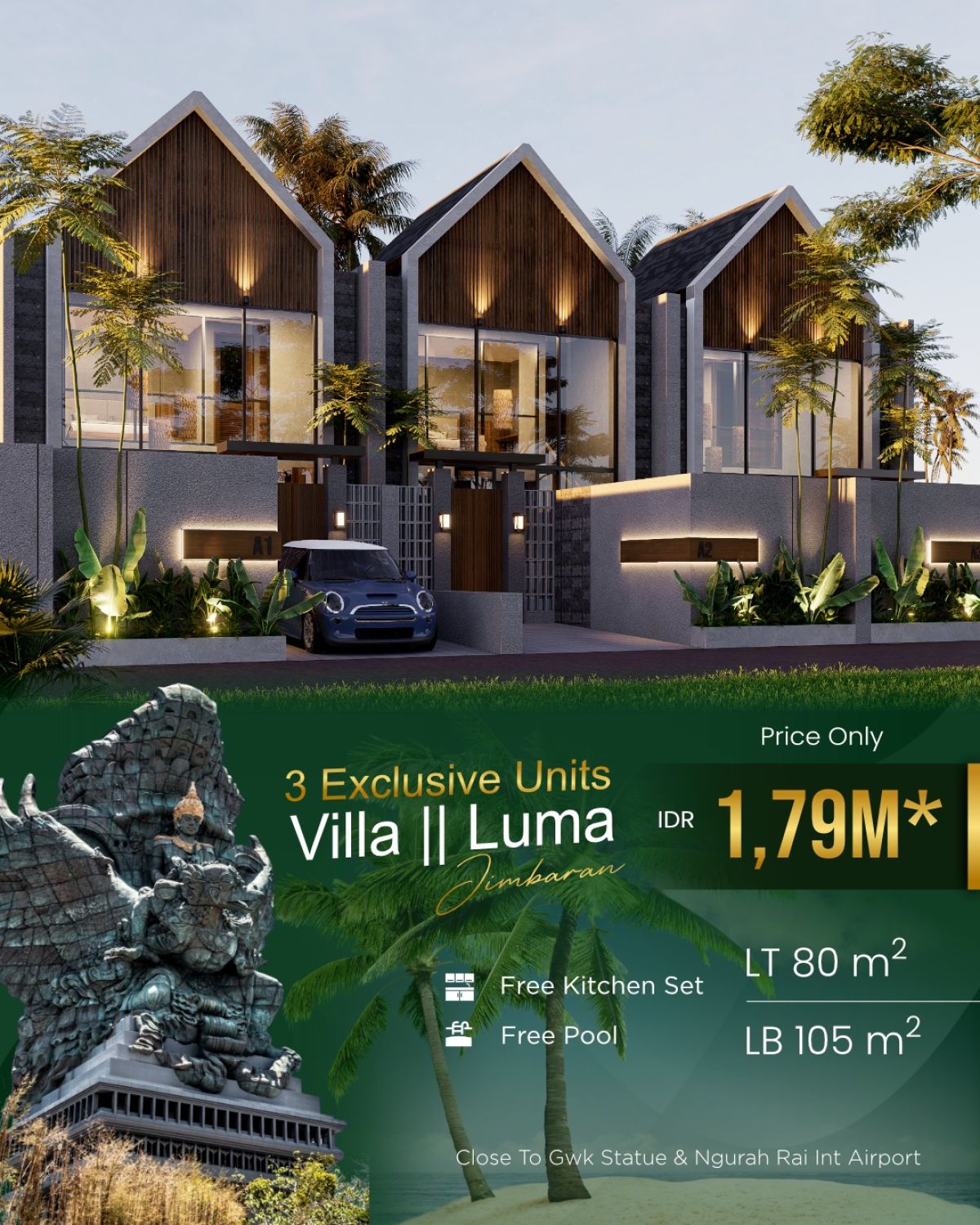 AFFORDABLE MODERN TROPICAL LIVING IN GOA GONG - JIMBARAN - Foto 6