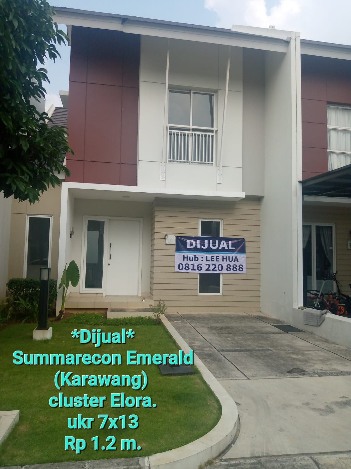 Dijual Rumah Lokasi Summarecon Emerald Cluster Elora - Karawang
