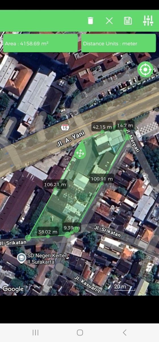 Tanah Super Strategis Dekat Jalan Slamet Riyadi dan Adi Sucipto Kerten, Laweyan, Solo