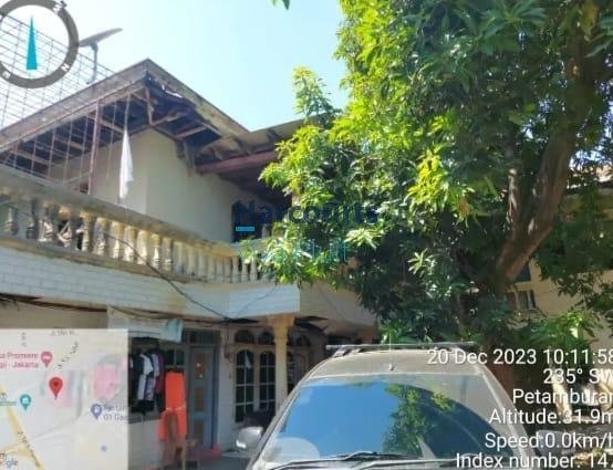 DIJUAL RUMAH HITUNG TANAH – PETAMBURAN, TANAH ABANG. Lokasi strategis di Jalan Petamburan, Jakarta Pusat. Cocok untuk investasi maupun pembangunan ulang! - Foto 2