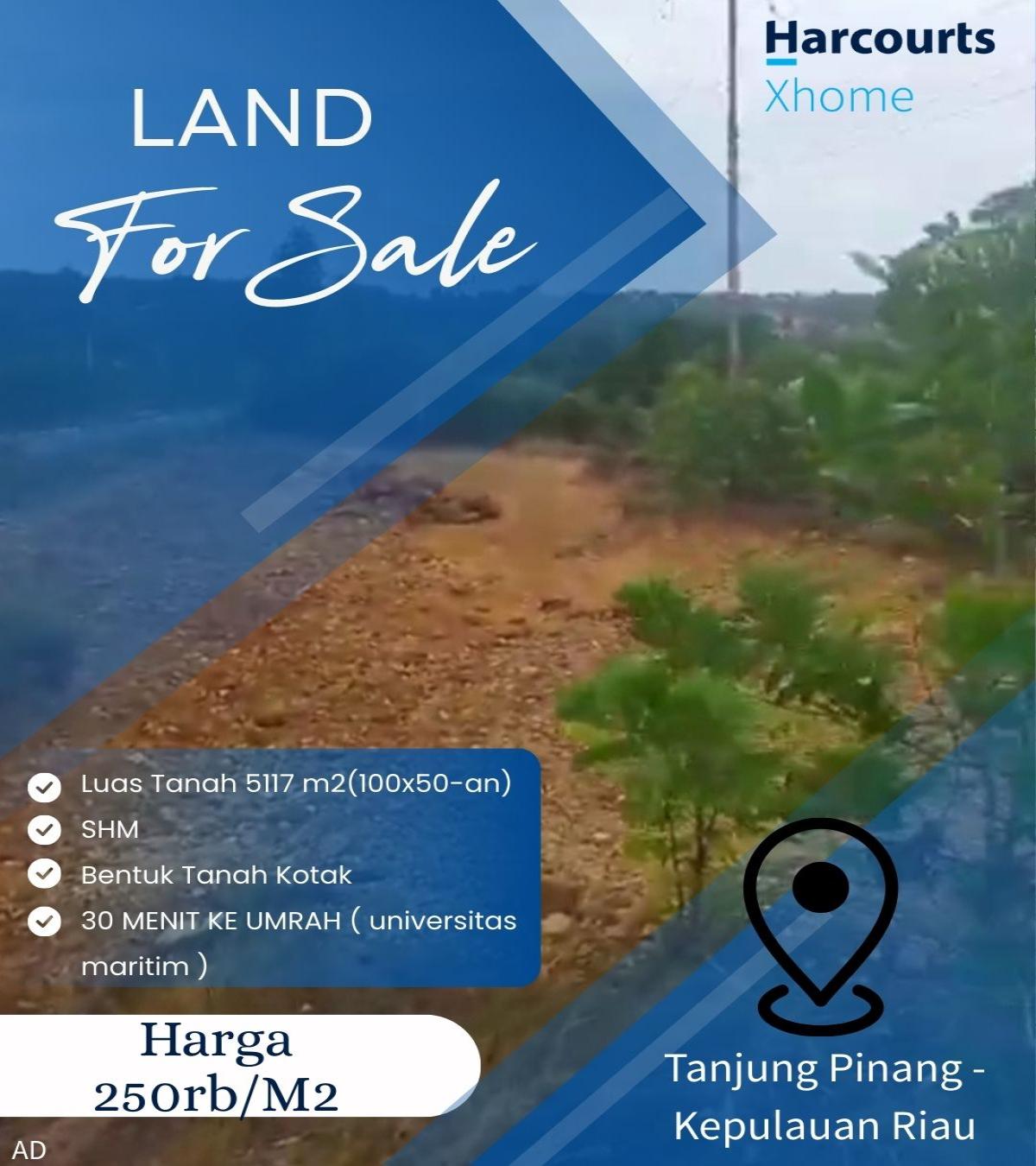 Dijual tanah kosong SHM di Tanjung Pinang Kepulauan Riau - Foto 7