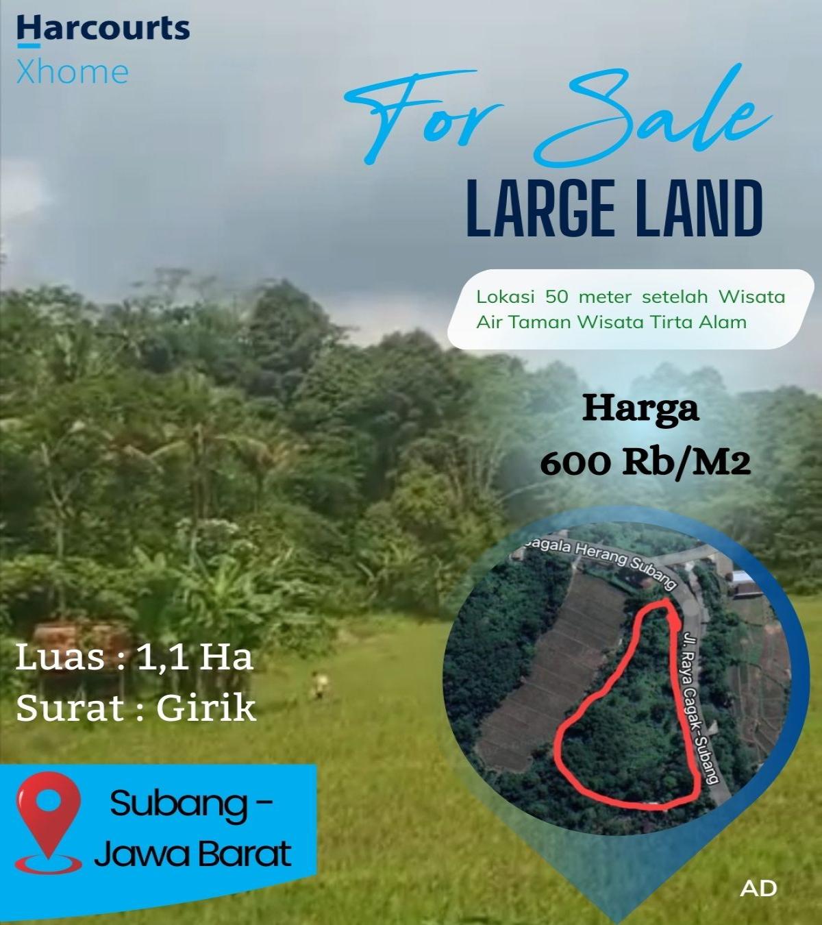 Dijual Tanah dekat Tempat Wisata di Subang Jawa Barat - Foto 6