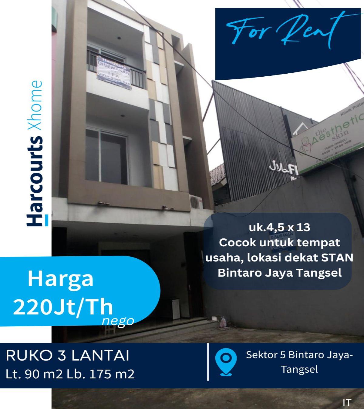Disewakan ruko 3 lantai di sektor 5 Bintaro Jaya Tangerang Selatan - Foto 10