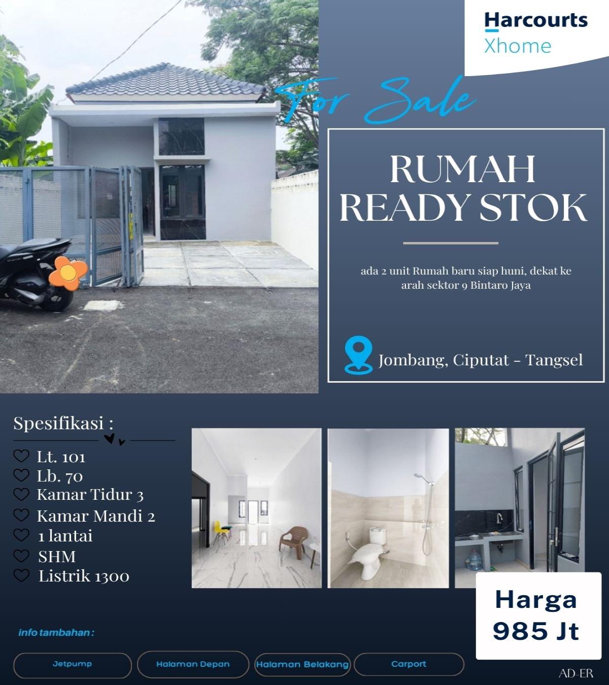 Dijual rumah daerah murah daerah Jombang Ciputat Tangsel - Foto 15