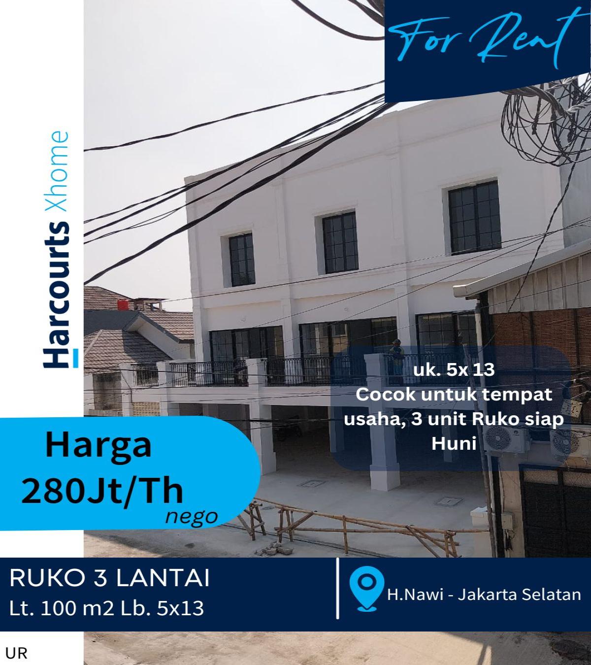 Disewakan ruko baru siap huni di H.Nawi Jakarta Selatan - Foto 6