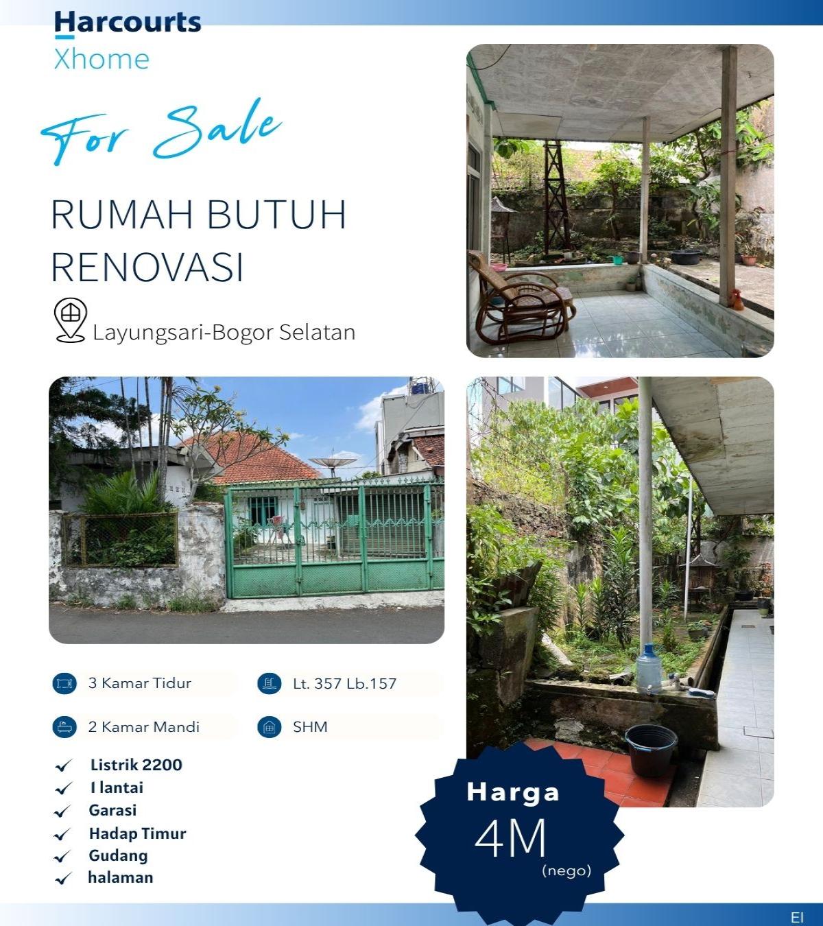 Dijual Rumah butuh renovasi Di Layungsari Bogor, Sertifikat SHM - Foto 9