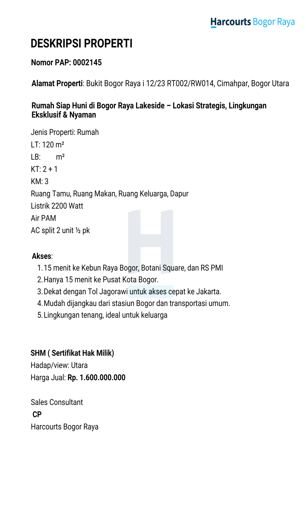 Rumah Siap Huni di Bogor Raya Lakeside – Lokasi Strategis, Lingkungan Eksklusif & Nyaman - Foto 8