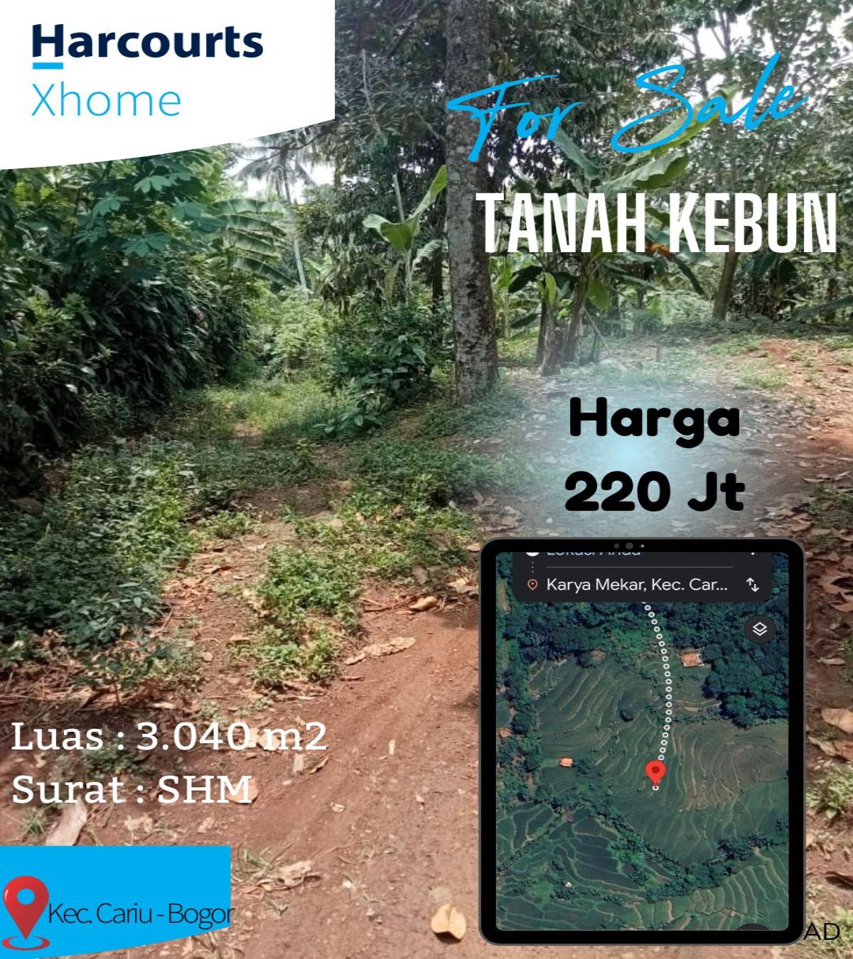 Dijual tanah kebun di KaryaMekar Cariu Bogor Jawa Barat - Foto 7