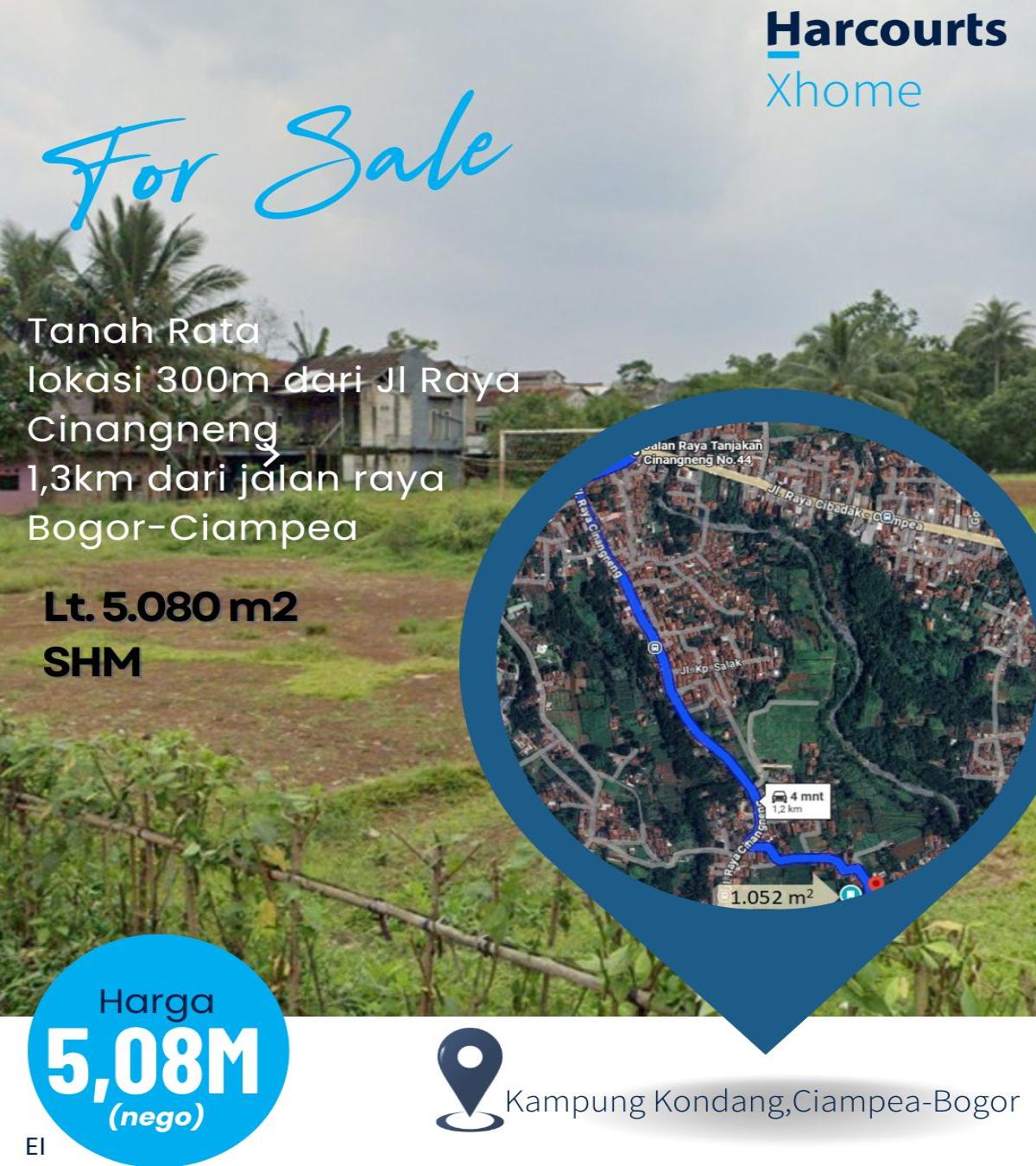 Dijual tanah jalan dekat jl Raya Cinangneng Bogor Jawa Barat - Foto 5
