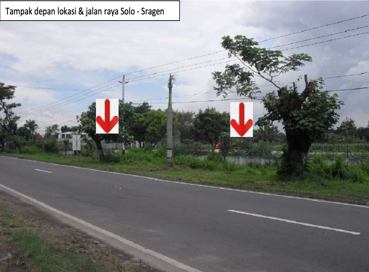 Tanah Luas 2 Hektar Strategis Solo Sragen Bisa Nego - Foto 2