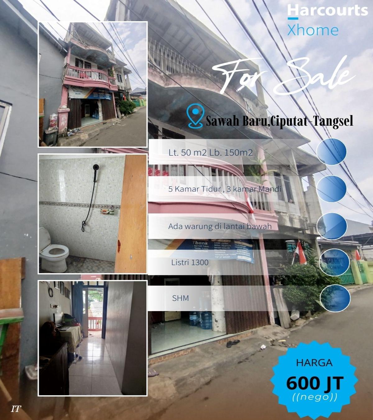 Rumah 3 lantai sekalian ruko usaha di Sawah Baru Ciputat Tangsel - Foto 11