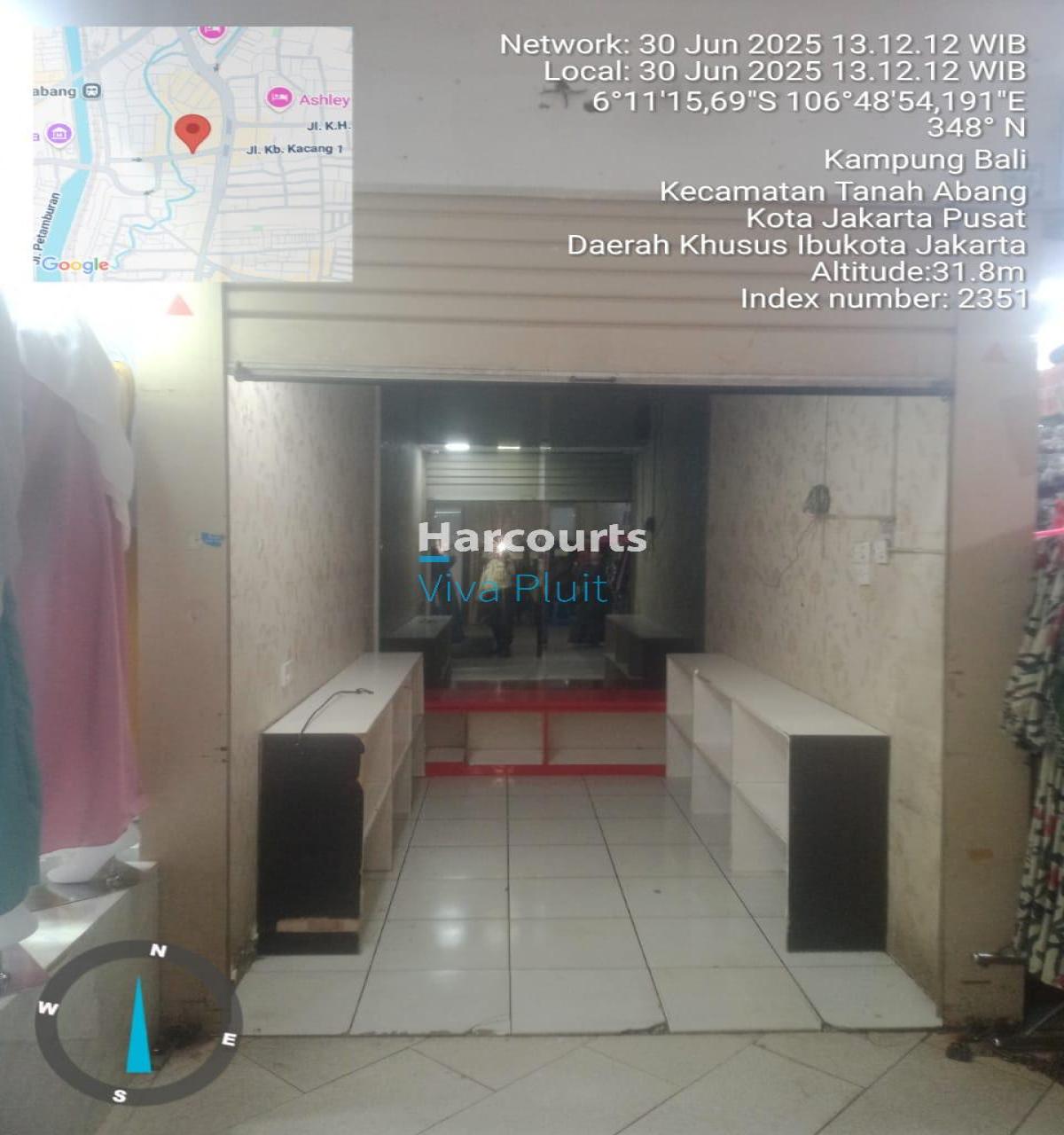 DIJUAL/DISEWAKAN KIOS TANAH ABANG BLOK B, JAKARTA PUSAT - Foto 2