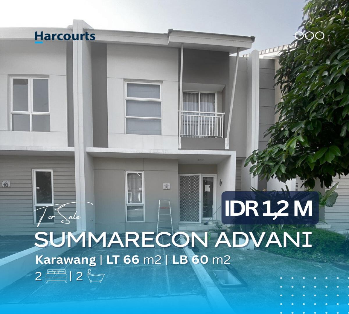 Rumah Asri di Cluster Advani Summarecon Karawang - Siap Huni Dekat Tol & Pusat Kota