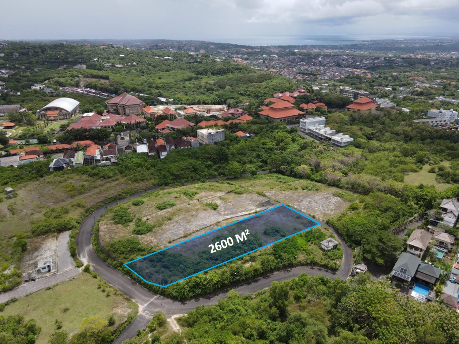 2600 sqm Ocean Views Land in Kampial Nusa Dua