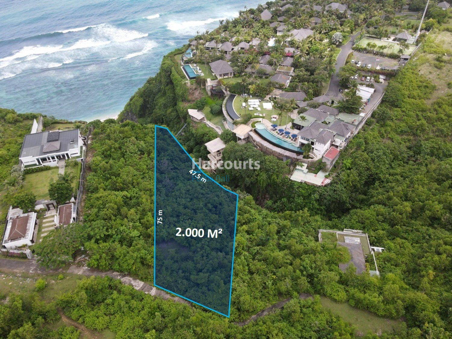 2,000 sqm Cliff-Front Land in Ungasan