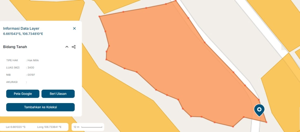 3.400 METER PERSEGI TANAH DIJUAL WARUNG LOA TAMANSARI CIAPUS KABUPATEN BOGOR - Foto 4