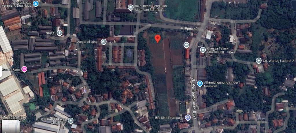 DIJUAL KAVLING 4.557 METER PERSEGI JL. RAYA PUSPITEK GUNUNG SINDUR KABUPATEN BOGOR